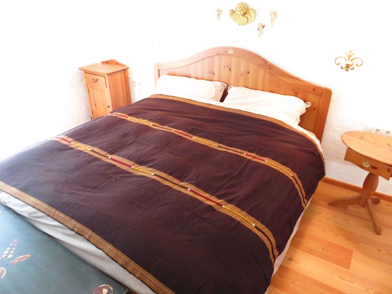 Mayadecke einfärbig braun